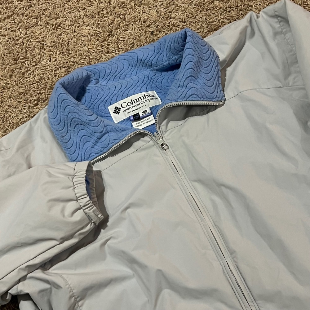 Columbia Sportswear Company Women's Interchange Jacket Light Gray Blue Size 2X